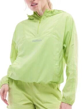 Halfdays Joyner Womens Windbreaker Pistachio 1/2 Zip Size XS NWT Ripstop